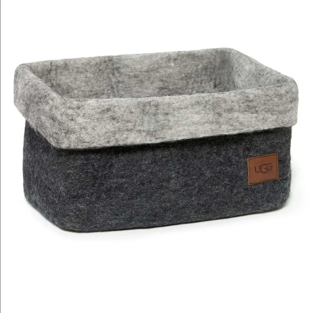 UGG Jade Cove wool felted basket- size large